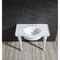Fauceture VPB1378B Templeton 37" x 22" Ceramic Console Sink Basin, White VPB1378B - alternate 3